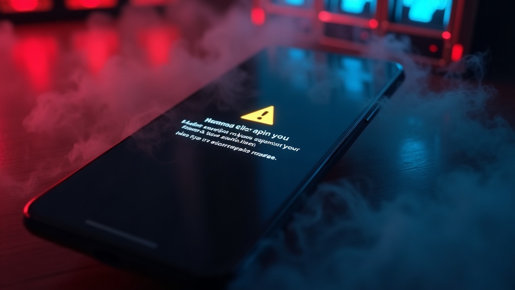 An Android phone showing an installation error in a casino-themed setting