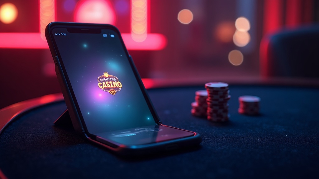 A phone home screen showing a casino shortcut instead of a native app