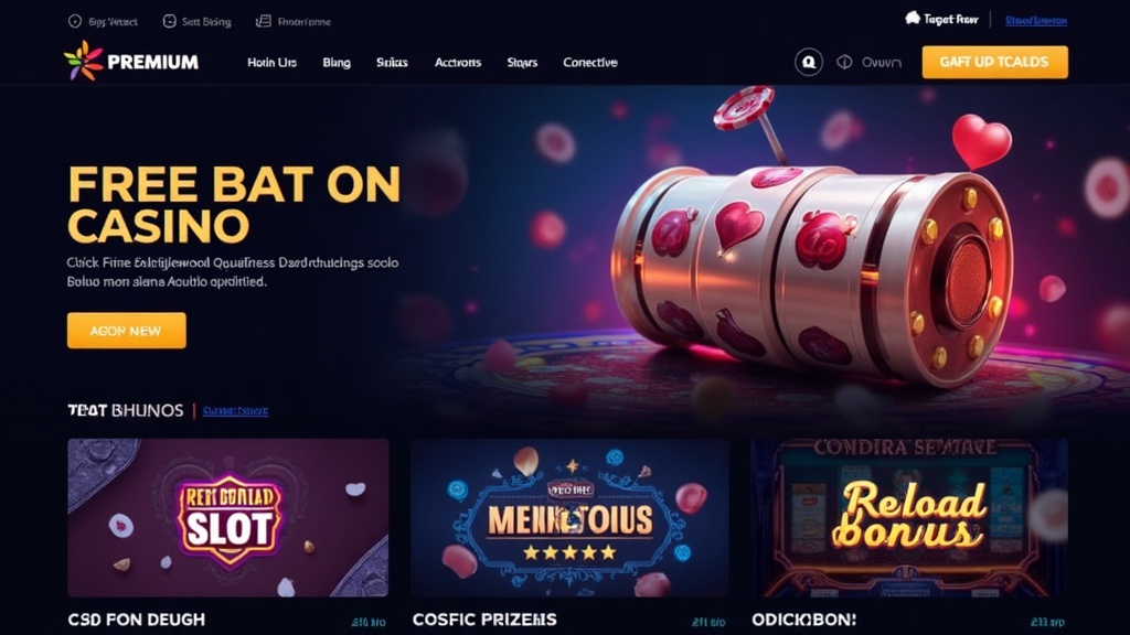 A casino promotions board with ongoing bonus offers and glowing slot reels